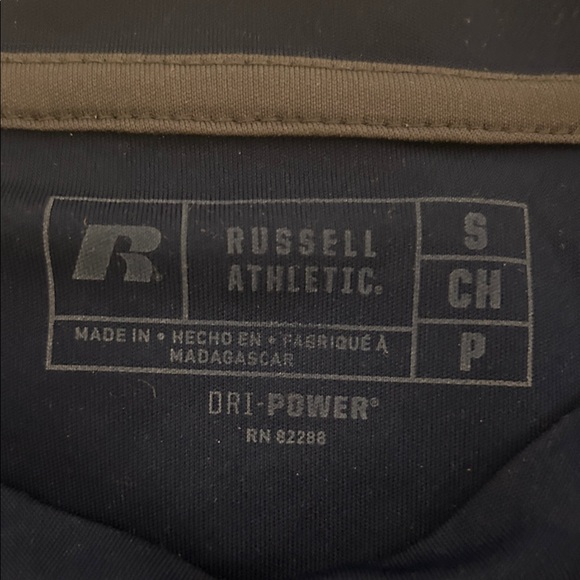 Russell Athletic Blue Dri-Power Tee - Picture 2 of 3